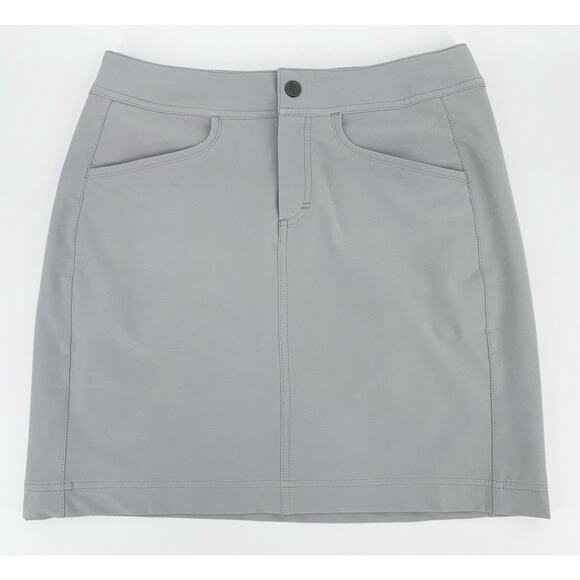 Royal Robbins Alpine Mountain Pro Skirt Skort Gray 8 Trim Fit Hiking Athleisure - Picture 3 of 14